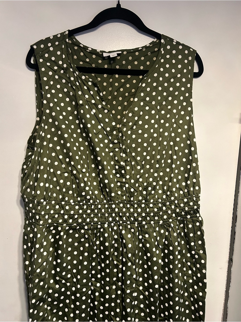 J Jill - Polka Dot Sleeveless Midi Dress